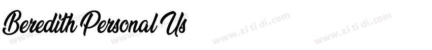 Beredith Personal Us字体转换
